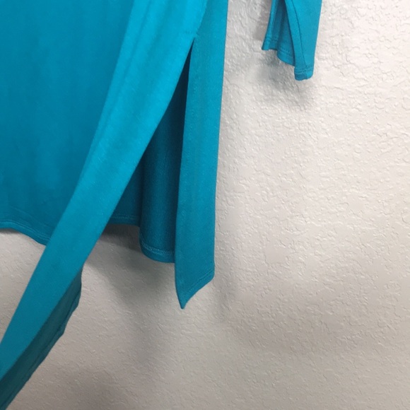 CATO Jersey Knit Stretch Comfy Extra Long Line Tunic Top With Drop Shoulders - Picture 9 of 13